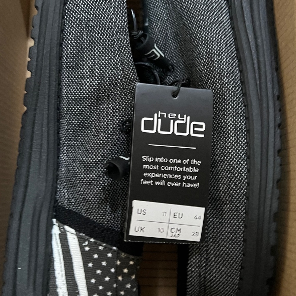 Hey Dude Shoes Wally Funk Break Patriotic Buckle Exclusive Size 11